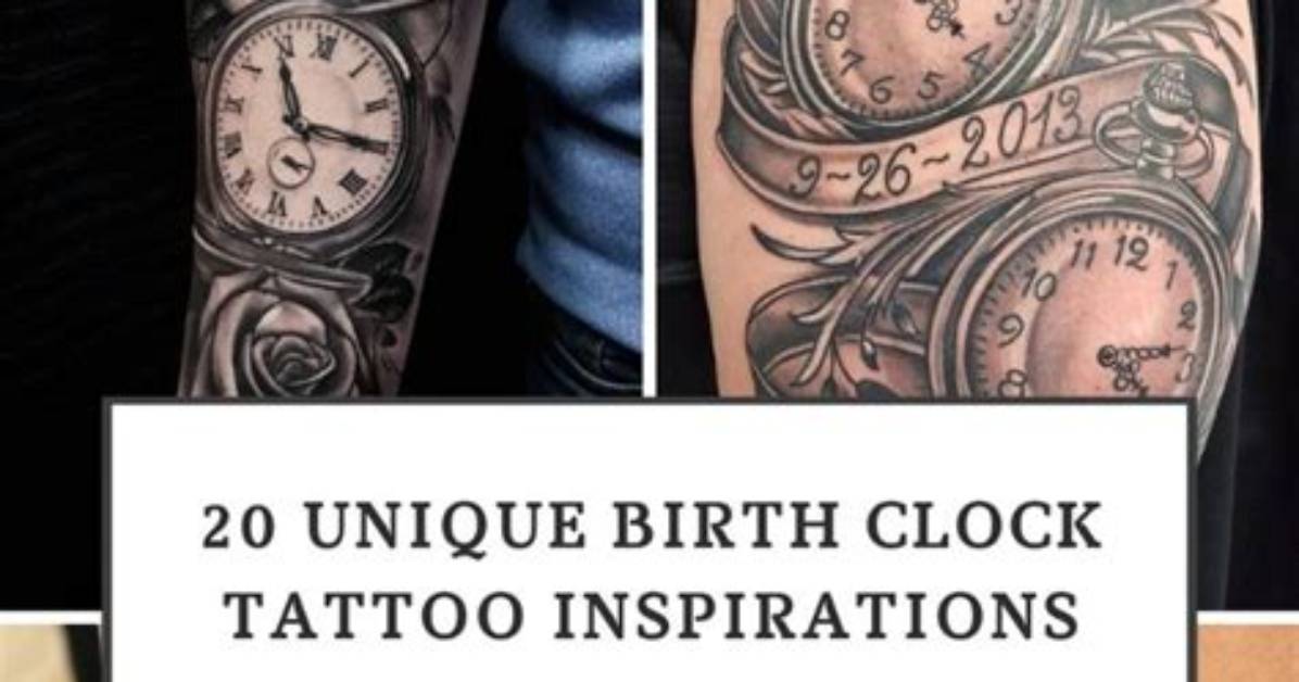 A Guide to Birth Double Clock Tattoo Designs