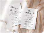 All the Details of His Wedding