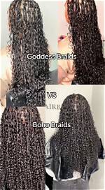 Boho Braids vs Goddess Braids