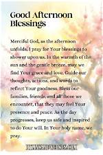 Discover the Power of Good Afternoon Prayers and Blessings for a Fulfilling