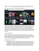Discover the Ultimate Streaming Experience: Sflix to Watch