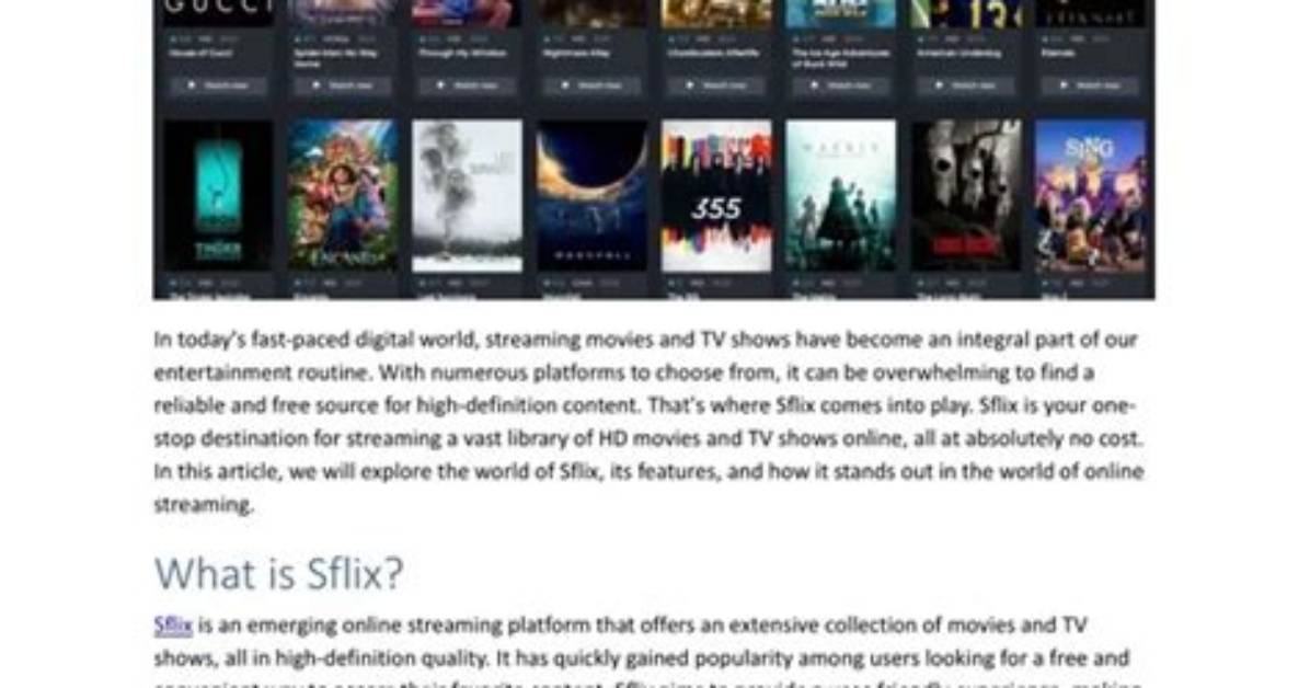 Hd Movies Hubflix: Your Ultimate Destination for Streaming High-Quality Films