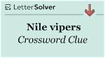 La Times Nile Vipers Crossword Clue Answers with 4 Letters ·