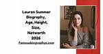 Lauren Chamblin Height, Weight, Net Worth, Age, Birthday, Wikipedia, Who, Instagram, Biography