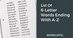 List of 6 Letter Words Ending with 'Ct'