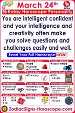 March 24 Zodiac Horoscope Birthday Personality ·