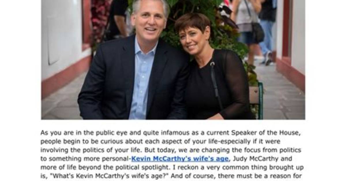 Unveiling the Life of Kevin Mccarthy's Wife: a Journey of Love and Support