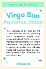 Virgo Sun with Aquarius Moon and Aquarius Rising Truly Divine ·
